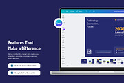 Technology Startup Growth & Report, a Brochure Template by twinstd (Thumbnail 3 of 6)