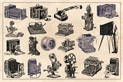 61 Vintage Printing Vectors, an Illustration by Brigantine Designs (Thumbnail 3 of 6)
