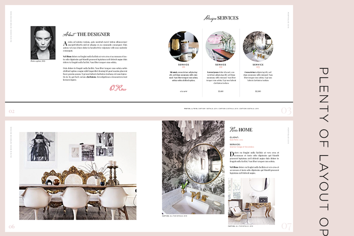 SALE - 30% off -The Olivia Portfolio, a Brochure Template by STUDIO MEROE (Photo 7 of 10)