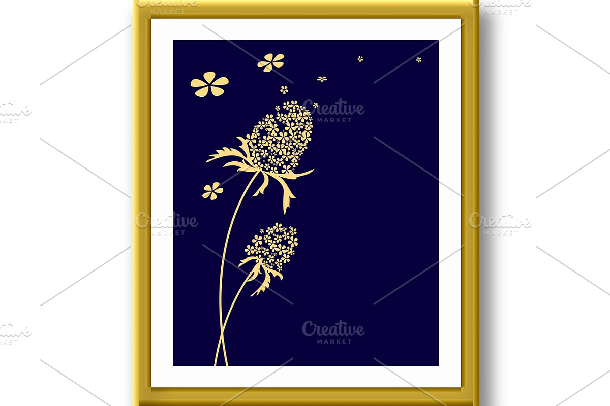 Vector flower background. Graphic, a Decorative Illustration by RODINA (Photo 2 of 3)