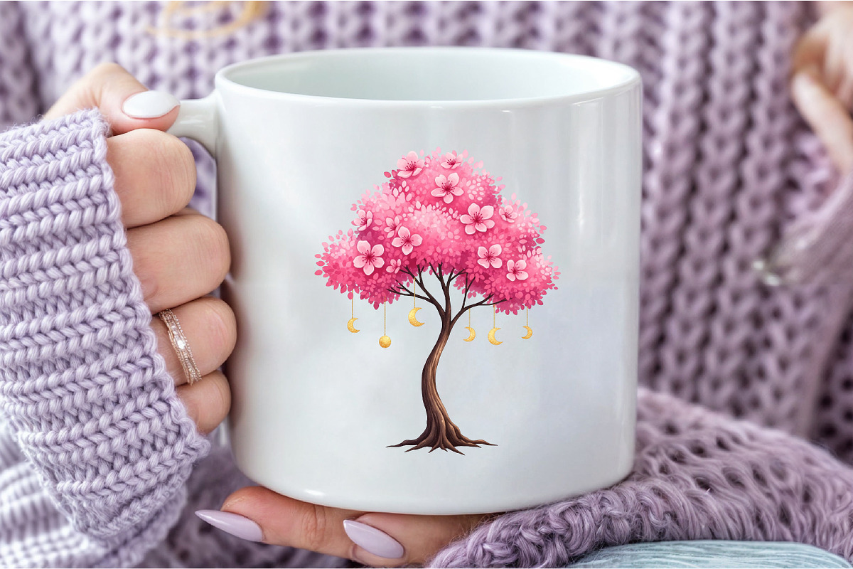 Dreaming Tree Watercolor Clipart, an Illustration by Craft Nest (Photo 6 of 8)