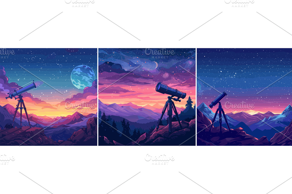 Astronomy cartoon vector concepts, an Illustration by Valerie Bodnar