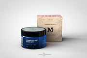 Amber Cosmetics Pot & Box Mock-Up, a Packaging Mockup by TSOBG (Thumbnail 15 of 21)