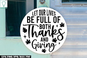 Fall Round Door hanger SVG Bundle, a Graphic by Designer302 (Thumbnail 17 of 23)