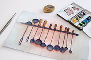 Artist and creative mockup set, a Pens & Pencil Mockup by INTERARTIVITY (Thumbnail 20 of 25)