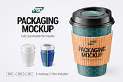 Coffee Cup & Paper Holder PSD Mockup, a Cups & Container Mockup by LoopAll (Thumbnail 1 of 5)