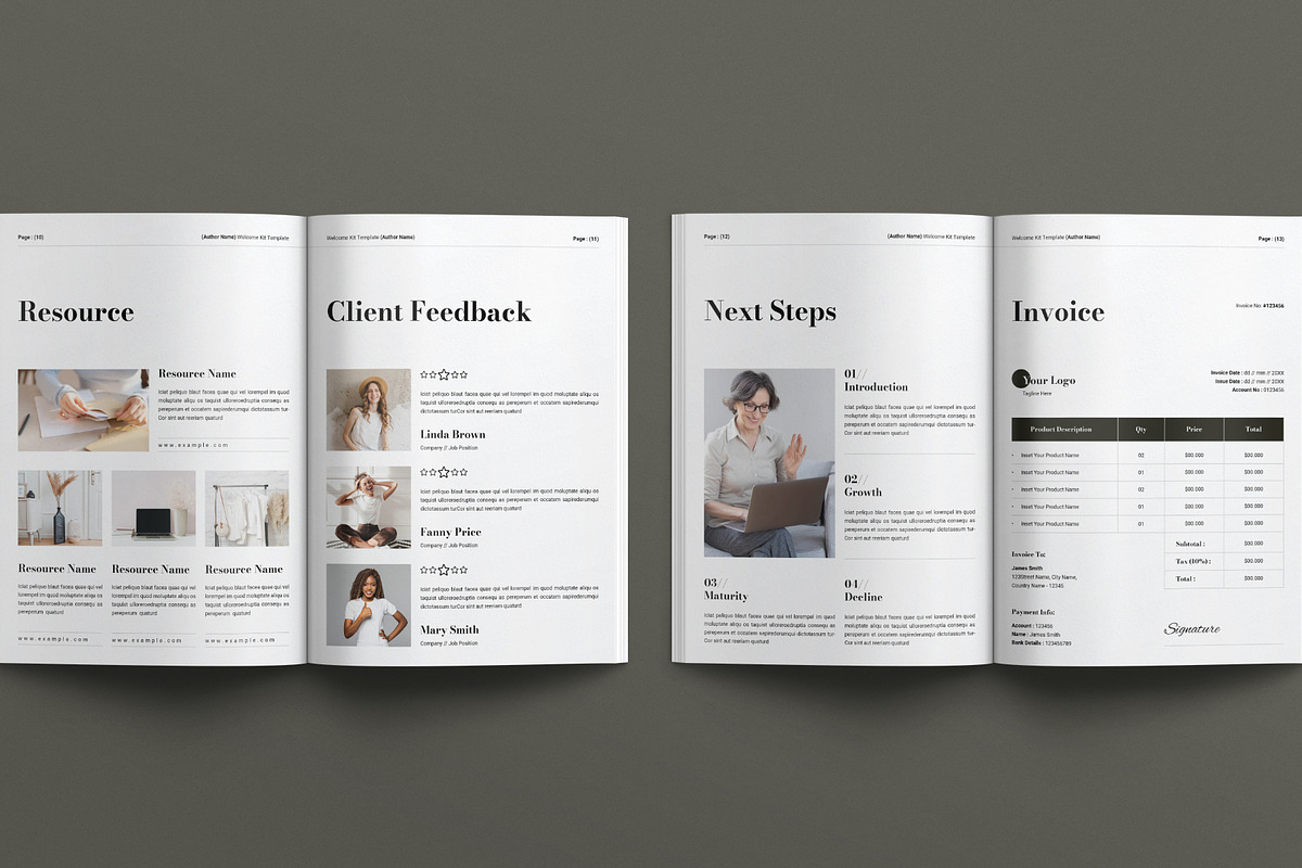 Welcome Kit Template, a Brochure Template by E-Type
