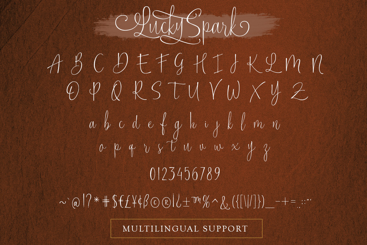 Lucky Spark Script, a Script Font by Letterhend Studio (Photo 9 of 10)