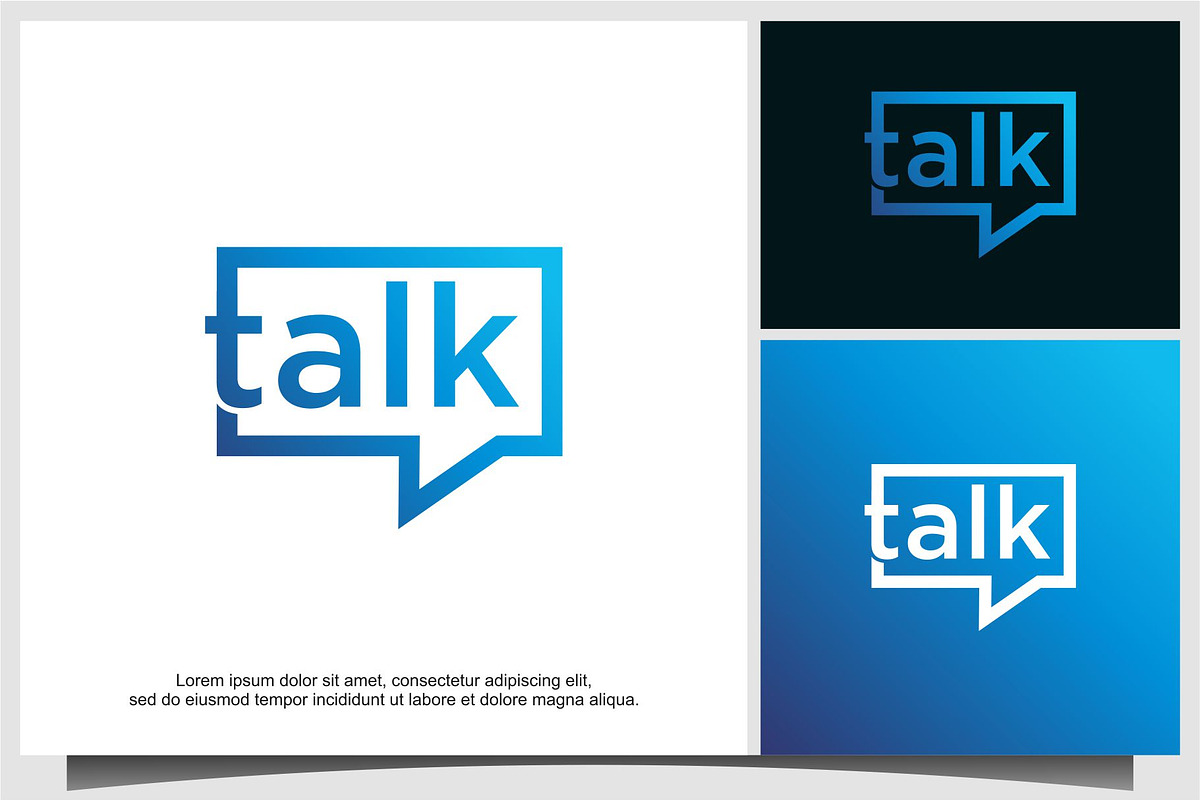 talk logo design template, a Branding & Logo Template by ebinta99