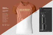 T-Shirt Neck VU Raglan L Mockup, a Shirt Mockup by Nanggroe Scripting (Thumbnail 5 of 9)