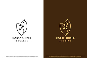 Horse Badge Animal Logo Design Icon, a Branding & Logo Template by Morvana Crew