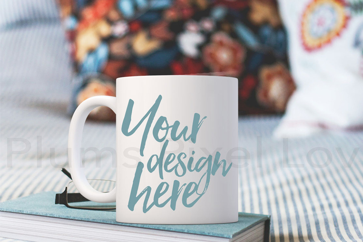 White coffee mug bundle - 8 mockups, a Cups & Container Mockup by Plums Pixel Love (Photo 7 of 9)