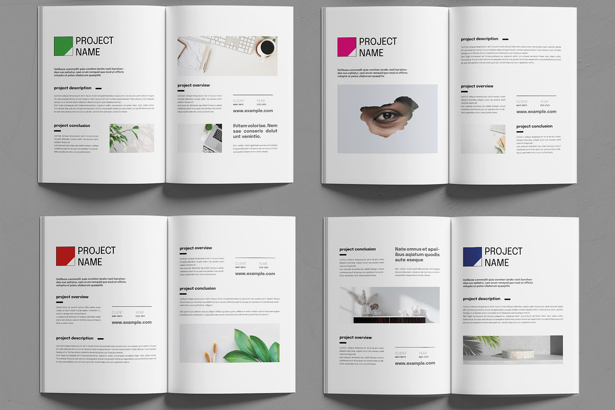 Minimalist Portfolio Layout, a Brochure Template by MightyDesign (Photo 3 of 6)
