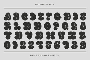 Plump: A Bubble Letter Font