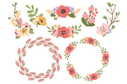 Floral Vector Wreaths in Wildflowers, an Illustration by Amanda Ilkov (Thumbnail 4 of 4)