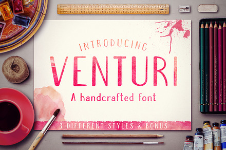 Venturi Typeface + Bonus