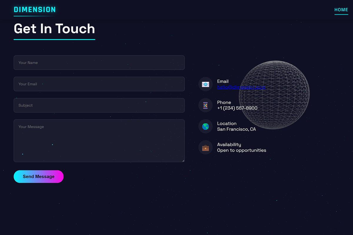 Modern 3D portfolio Template, a HTML Template by Modern Templates Studios (Photo 4 of 4)