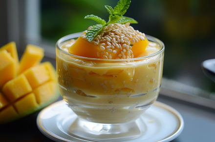 Glass bowl filled with fruit and top, a Photo by Iftikhar Alam