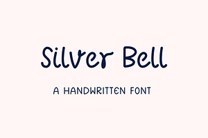 Silver bell- Handwritten font