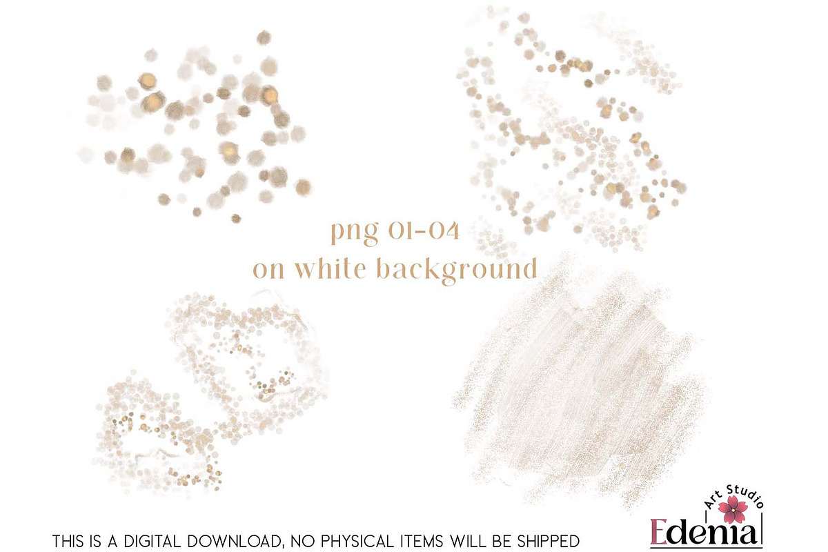 Gold Glitter Overlays Sublimation, a Decorative Illustration by EdeniaArtStudio (Photo 4 of 15)