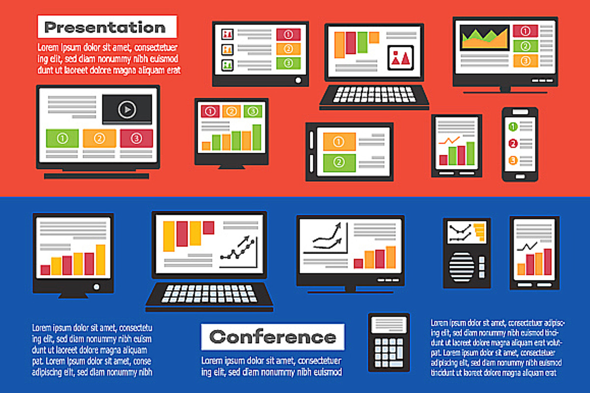 Icons Business Communications, an Object Illustration by AlexZeL (Photo 2 of 5)