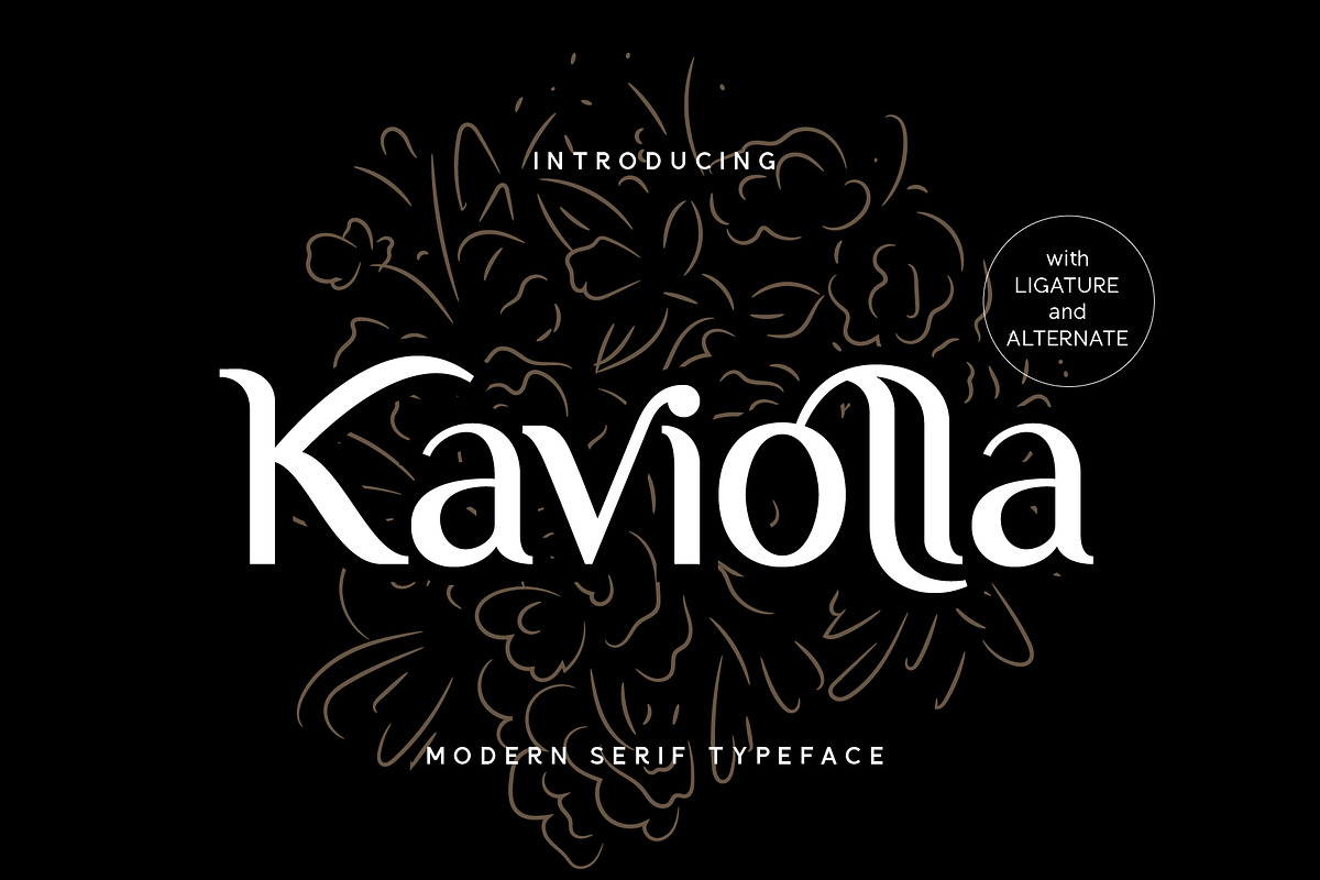 Kaviolla Modern Serif Font, a Serif Font by Dicubit (Photo 1 of 11)