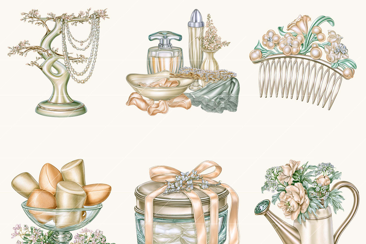 Skincare Beauty Clipart Bundle, a Healthcare Illustration by BusyDaydesign (Photo 2 of 9)
