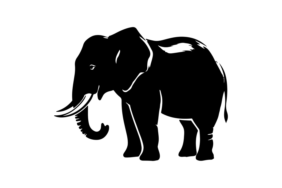Elephant Vector Elements Bundle, an Animal Illustration by balal (Photo 6 of 17)