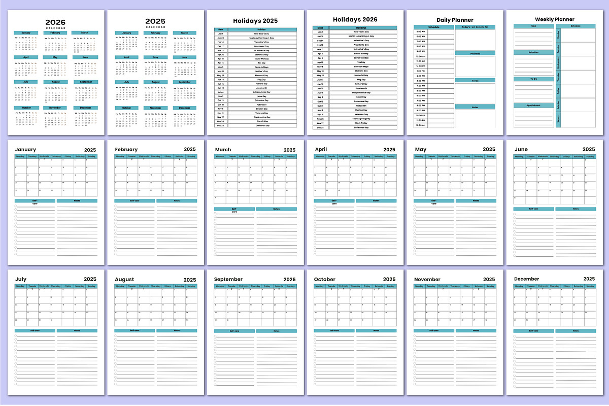 2025-2026 Budget Planner For Canva, a Stationery Template by Shumaya (Photo 2 of 9)