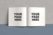 Square Open book mockup, an Advertising Mockup by Rami's Mockups (Thumbnail 3 of 8)