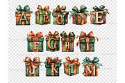 Gift Box Alphabet | Happy Birthday, a Decorative Illustration by GlamArtZhanna (Thumbnail 4 of 5)