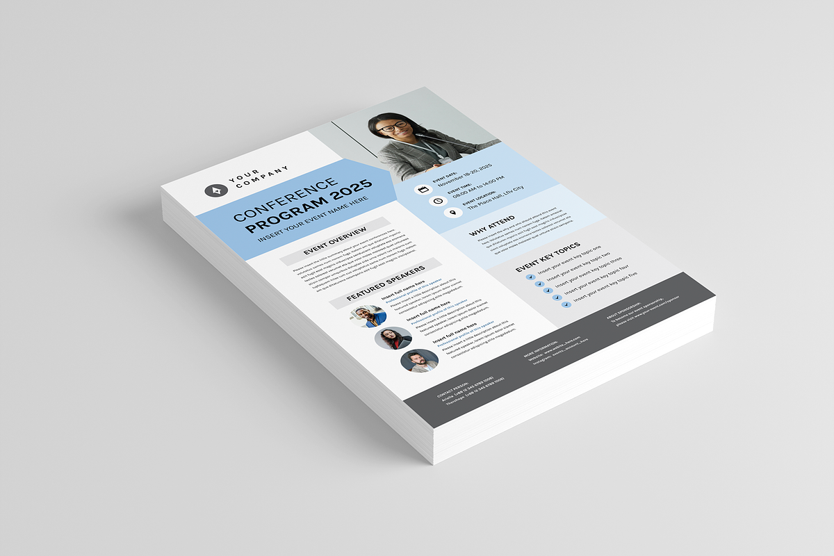 Event Conference Program, a Flyer Template by Leaflove (Photo 2 of 5)