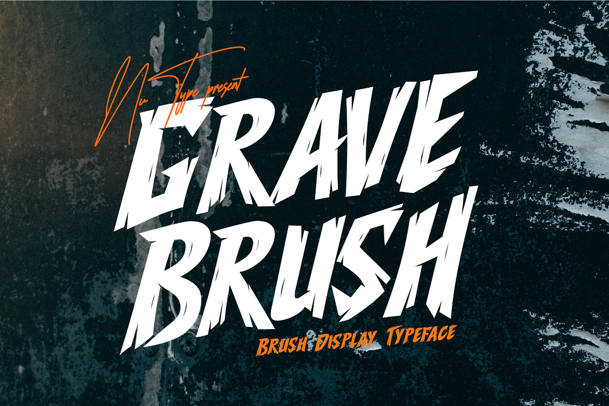 Brush - Display Brush Font, a Handwritten Font by NuType (Photo 1 of 9)