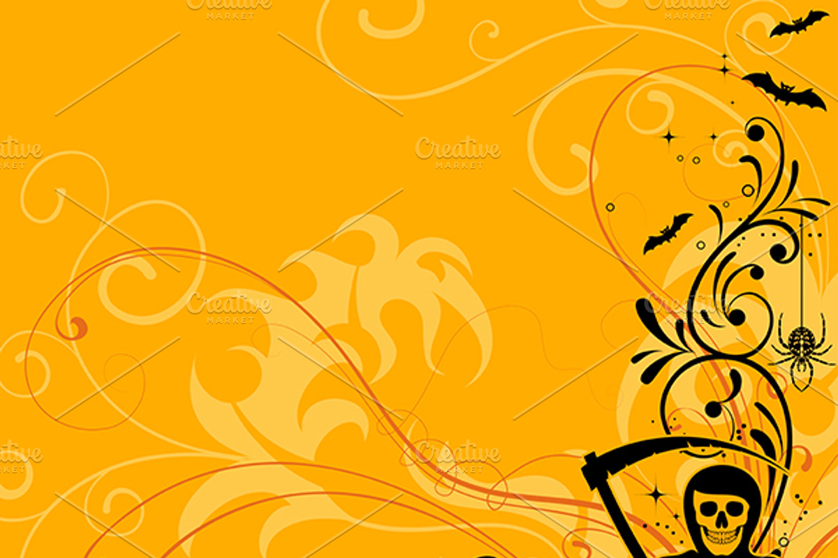 Floral Halloween Frames, an Illustration by TAlex (Photo 2 of 6)