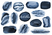 NordicBlues Watercolor Pack, a Texture Graphic by Marmoris.Arts (Thumbnail 13 of 24)