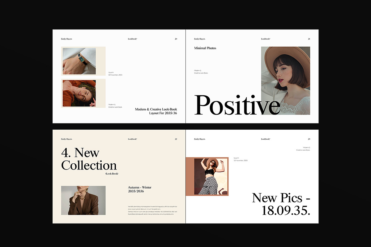Minimalist Lookbook Landscape, a Magazine Template by DesignCrest (Photo 9 of 17)