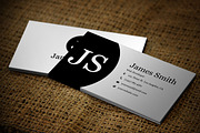 Black & White Minimal Business Card2, a Business Card Template by PSD Storm (Thumbnail 5 of 5)