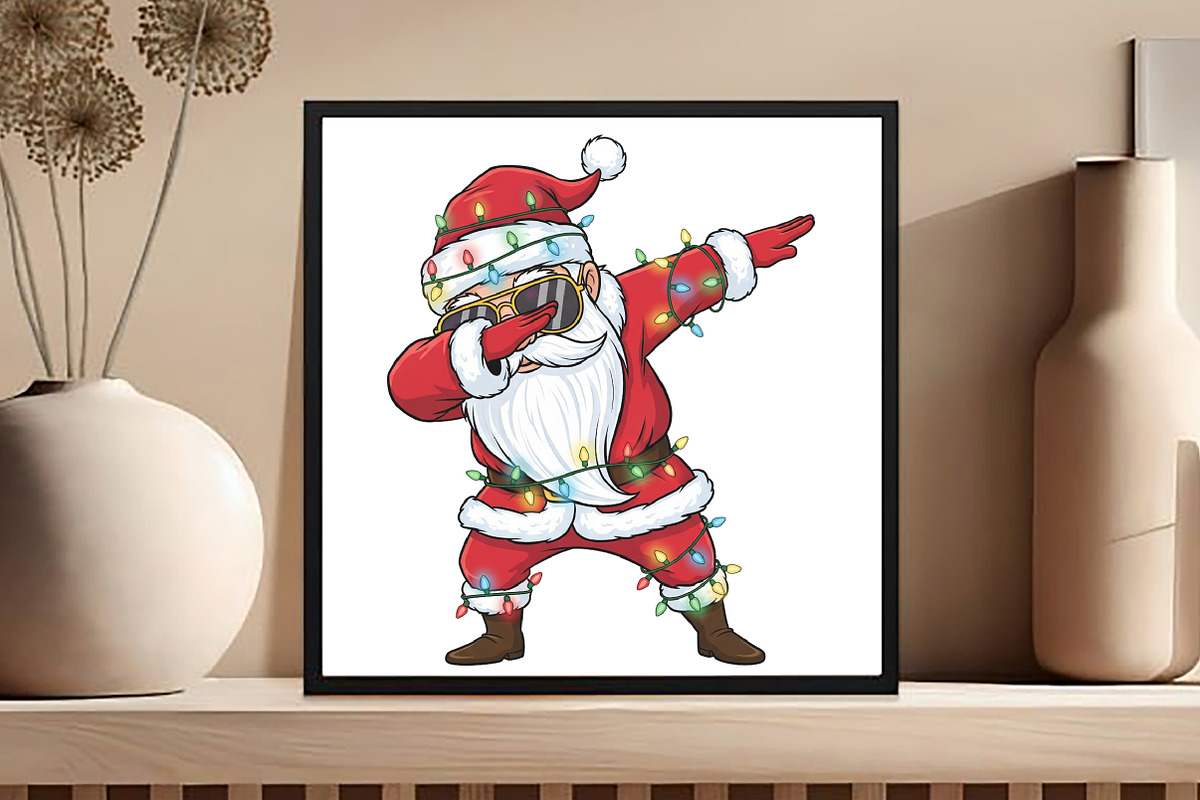 Dabbing Santa Claus Clipart, an Illustration by Black Bird Studio (Photo 4 of 4)
