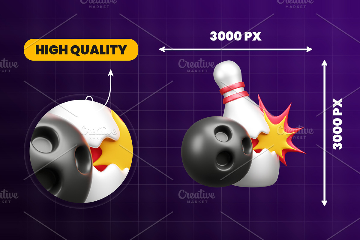 Sports 3d Icon Pack, an Object 3D Model by Ui Stock (Photo 5 of 6)