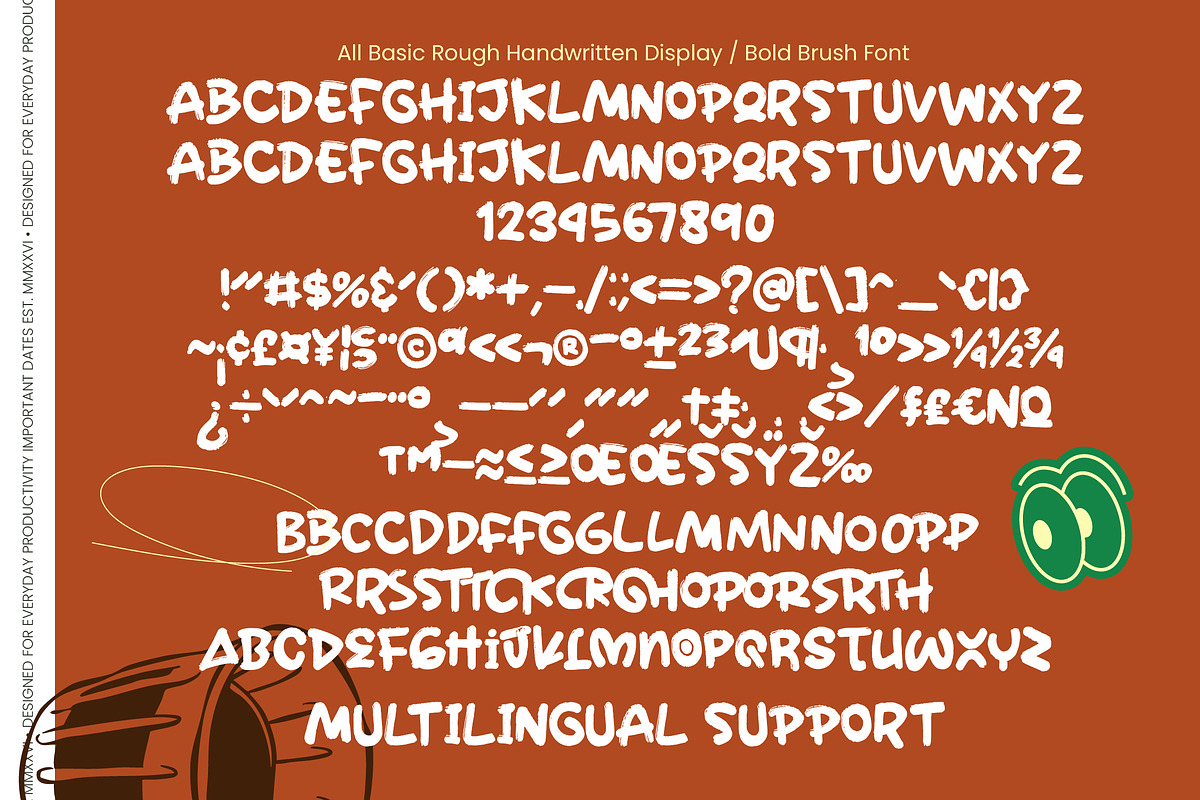 Rough City Markers Bold Brush Font, a Script Font by Letterena Studios Script (Photo 10 of 10)