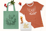Vintage Christmas Illustration Set, an Object Illustration by NatalieArtShop (Thumbnail 8 of 9)
