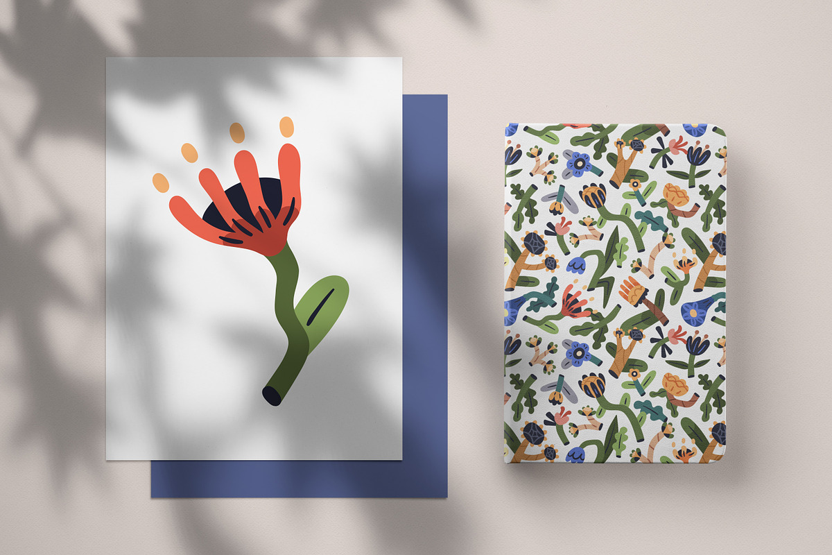 Abstract flowers, seamless patterns, a Pattern Graphic by Good Studio (Photo 11 of 11)