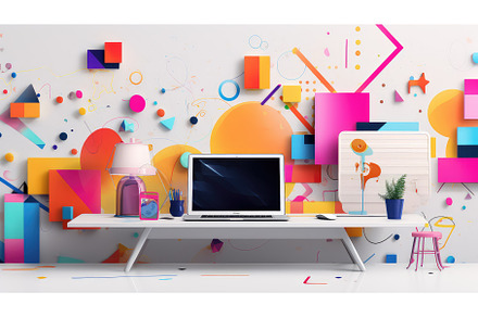 digital graphic studio background ai, a Technology Photo by pikepicture