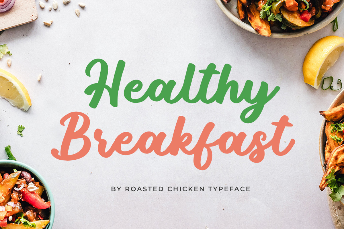 Roasted Chicken Fonts, a Script Font by Bluestype Studio (Photo 2 of 7)