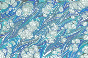 3 Hand Marbled Papers Snowflakes, a Texture Graphic by Marblingdom (Thumbnail 4 of 5)