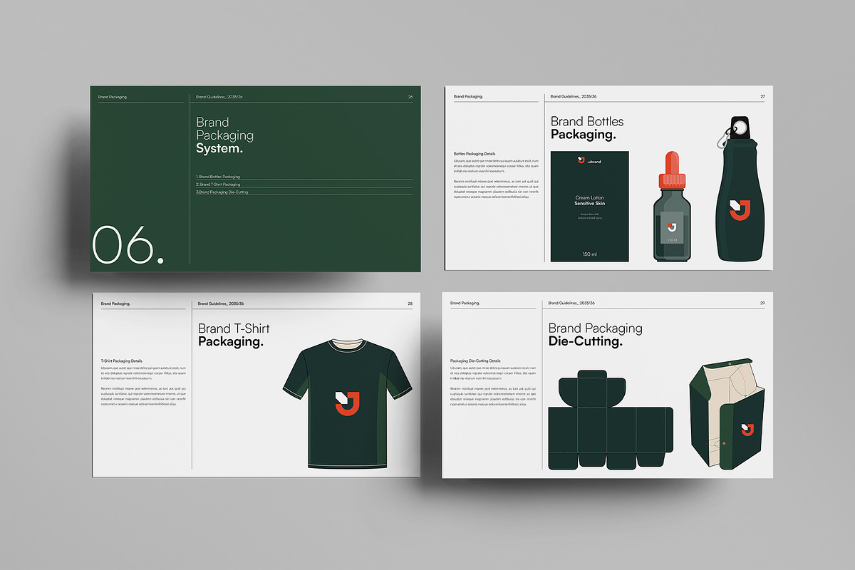 Brand Guidelines Presentation Layout, a Presentation Template by DesignCrest (Photo 11 of 21)