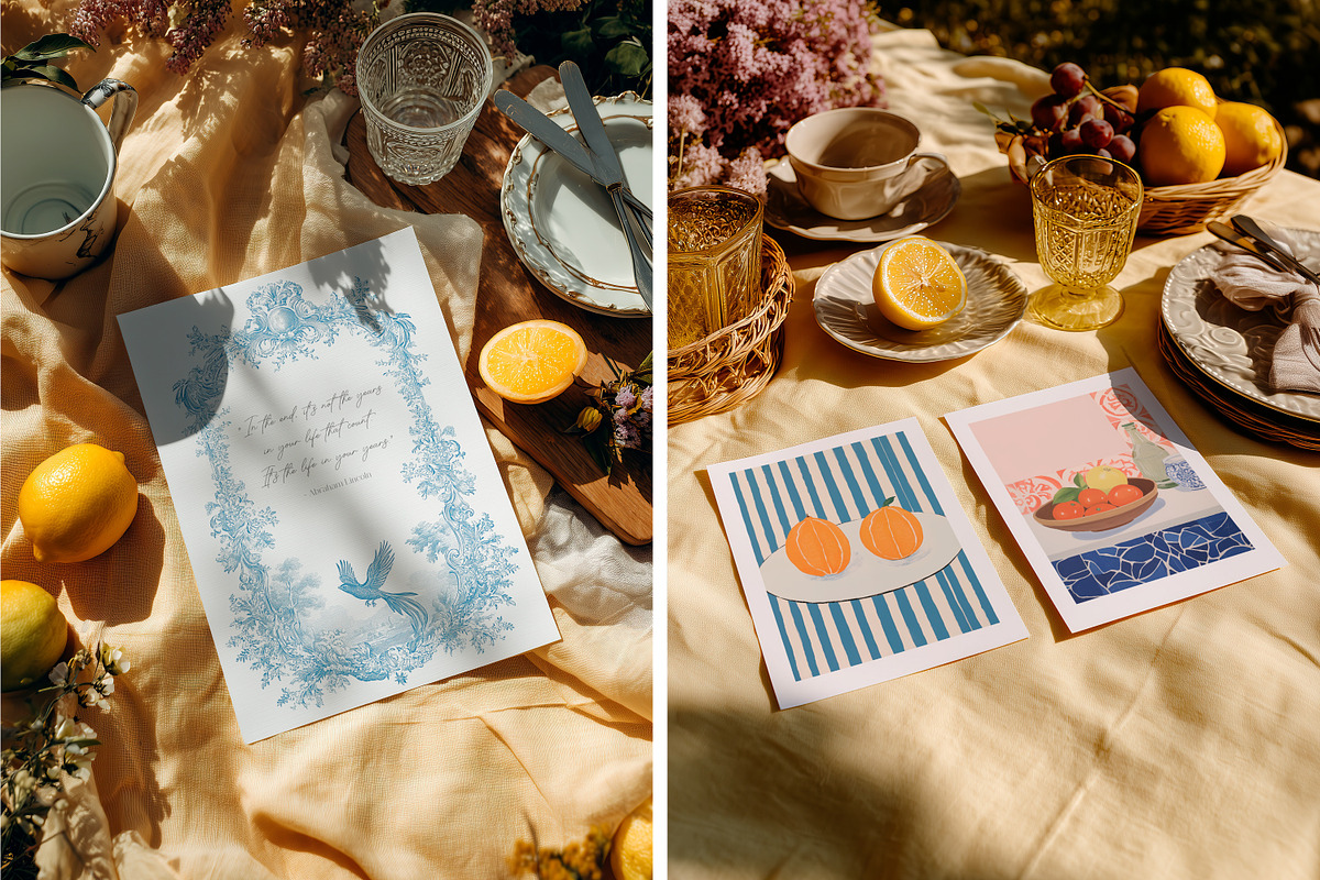 Blooming Picnic | Stationery Mockups, a Product Mockup by SCHÉRI (Photo 4 of 15)