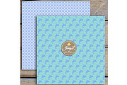 Dolphin Digital Paper & Clipart, a Pattern Graphic by JennyL Designs (Thumbnail 4 of 5)