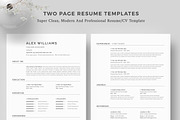 Resume Template / CV, a Resume Template by CreativeZoom (Thumbnail 2 of 7)