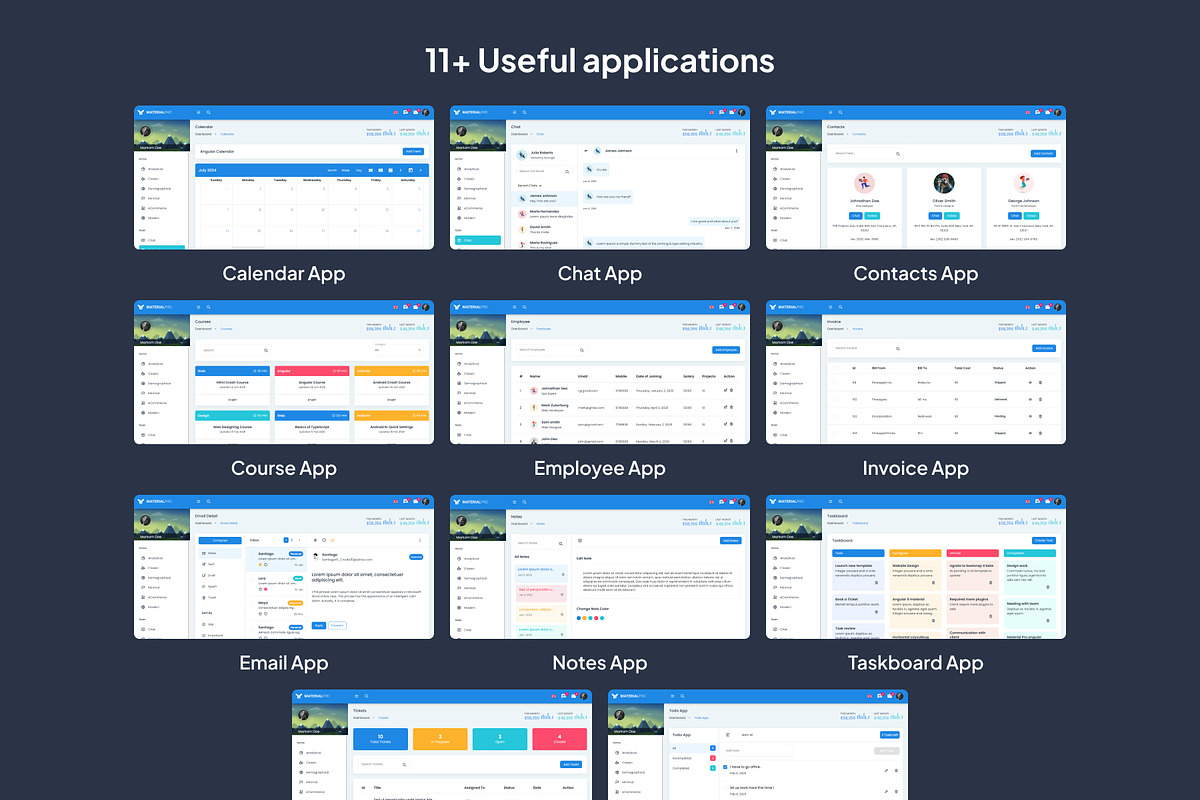 MaterialPro Angular Admin Template, a Templates & Theme by WrapPixel (Photo 6 of 7)